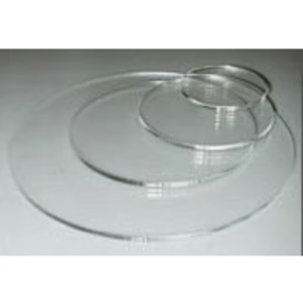 Clear Acrylic Unpolished Disc, 0.250 Thick X 18.000 Dia [Each], Professional Plastics, Mfr#: SACR.250X18.000DIA-UNPOLISHED